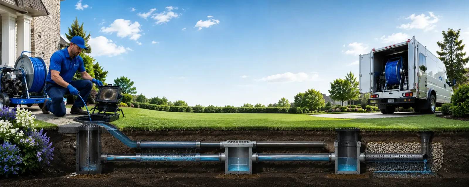 Outdoor drain cleaning information for La Feria, TX